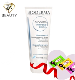 Kem làm dịu, phục hồi da dành cho da rất khô, da nhạy cảm, da chàm dị ứng  Bioderma Atoderm Intensive Baume 75 ml
