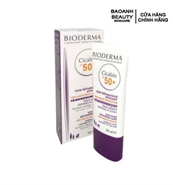 Kem dưỡng phục hồi da tổn thương và hạn chế tăng sắc tố sau viêm Bioderma Cicabio Spf 50+ 30ml